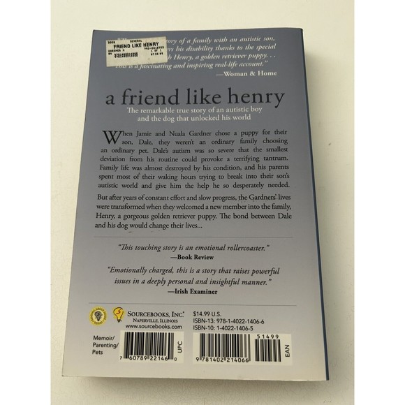 A Friend Like Henry The Remarkable True Story Autistic Boy and Dog NEW PB - Picture 3 of 7